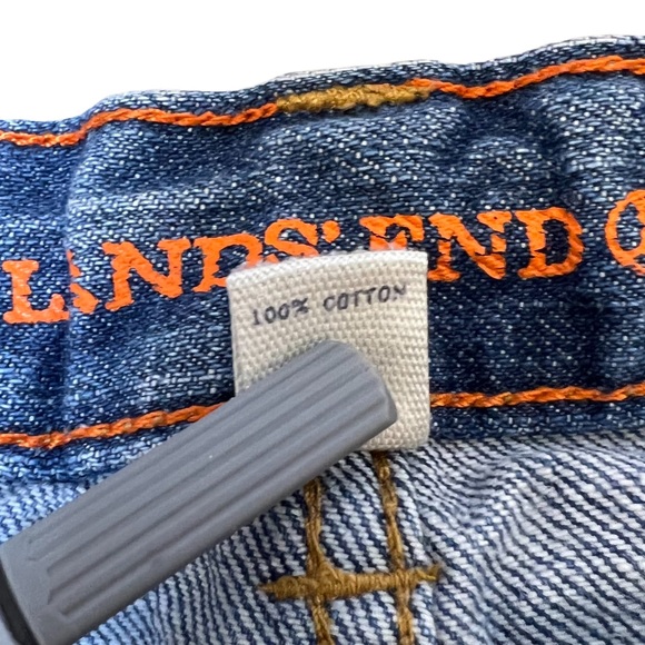 Lands End Jeans Girls Sz 16 Iron Knee Classic Straight Blue Denim - Picture 4 of 8